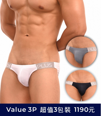 【Value 3 Pack】AirMesh Flow Mesh High Cut Brief