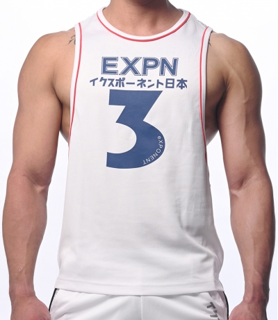 EXPN野球魂CoolTech透氣運動背心 (白色)(圖)