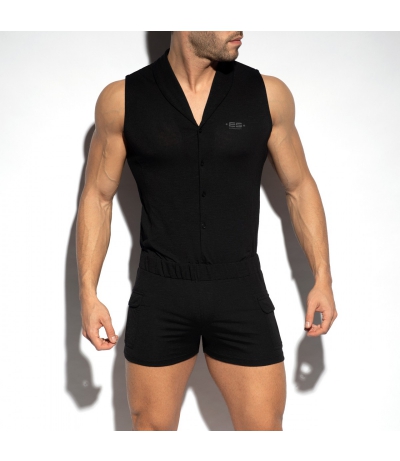 【預購商品】SLEEVELESS BODY SUIT 連身褲 (黑色)(圖)