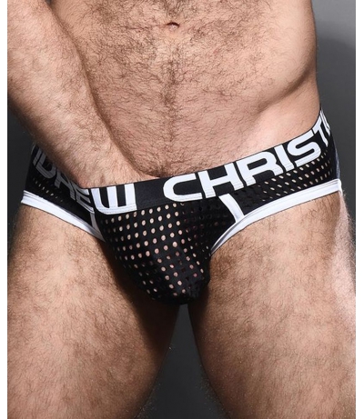 Almost Naked Mesh Brief 三角內褲 (黑色)(图)