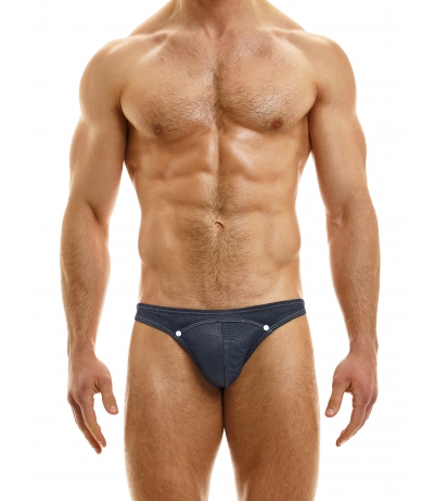 【預購商品】Jeans Low Cut Brief 高衩三角褲 (藍色)(圖)