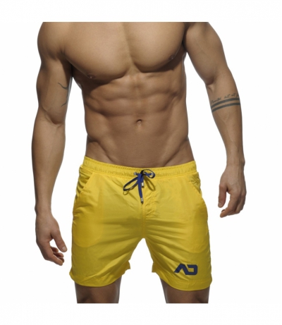 【預購商品】BASIC ADDICTED SWIM LONG SHORT 海灘短褲 (黃色)(圖)
