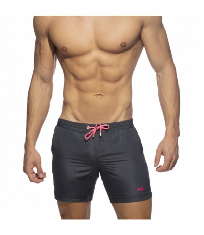 【預購商品】BASIC ADDICTED SWIM LONG SHORT 海灘短褲 (灰色)(圖)