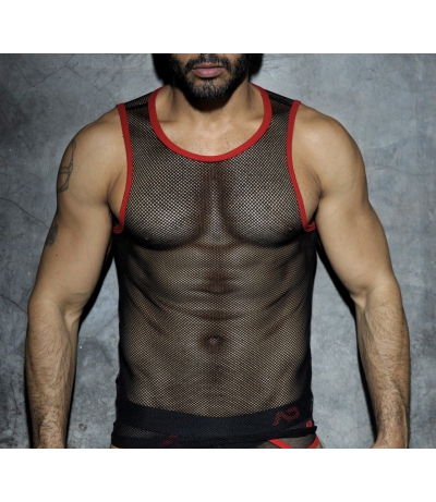 【PRE-ORDER】FETISH MESH TANK TOP (Red)