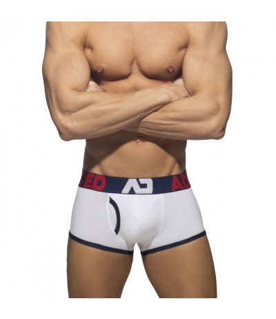 【預購商品】OPEN FLY COTTON TRUNK 四角內褲 (海軍藍)(圖)