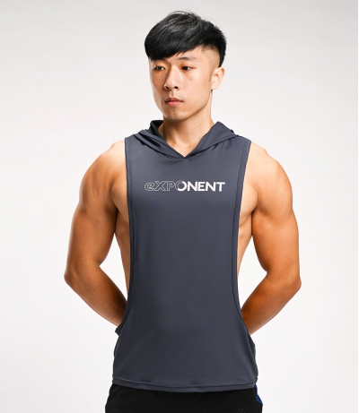 Actiflex2.0 Burn Limit Hooded Tank Top (SPACE GREY BLUE)