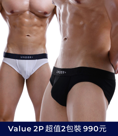 【Value 2 Pack】Silk Modal 50s Modal x Mulberry Silk Brief (white(A)+Black(A))