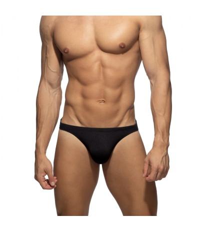 【PRE-ORDER】BASIC RIB SWIM BIKINI BRIEF (Black)